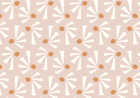 Geométrico triângulos e pontos- rosa e laranja