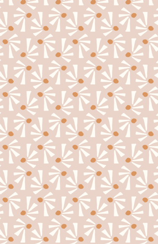 Geométrico triângulos e pontos- rosa e laranja