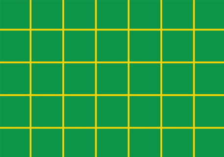 Grid quadrado minimalista Brasil - verde e amarelo