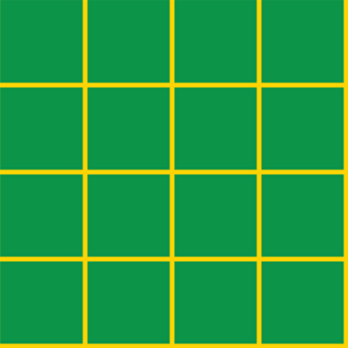 Grid quadrado minimalista Brasil - verde e amarelo