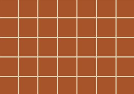 Grid quadrado xadrez minimalista - vermelho terra