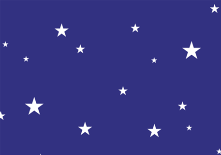 Estrelas da bandeira Brasil - azul & branco