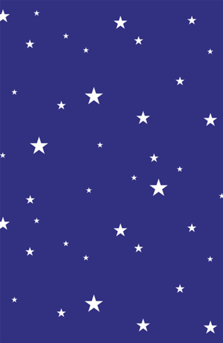 Estrelas da bandeira Brasil - azul & branco