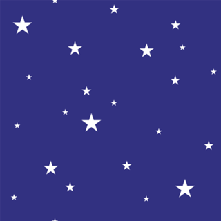 Estrelas da bandeira Brasil - azul & branco