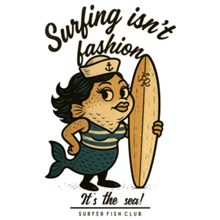 Nina Narwhal – Surfer Fish Club Series No. 02