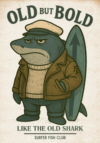 Old Sharky – Surfer Fish Club Series No. 03