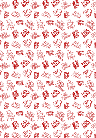Papel de presente Feliz Natal