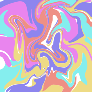Tie dye cor pastel