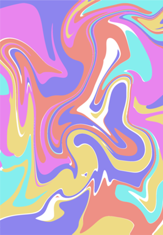 Tie dye cor pastel
