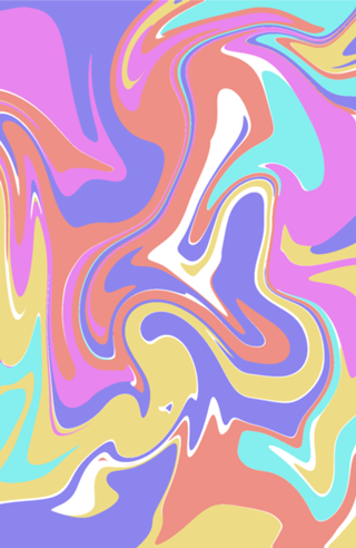 Tie dye cor pastel
