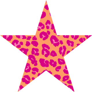 Oncinha rosa e laranja