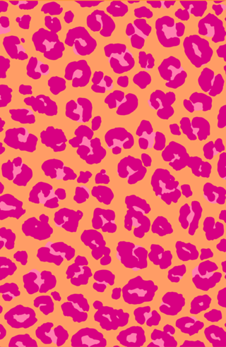 Oncinha rosa e laranja