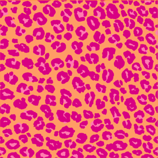 Oncinha rosa e laranja
