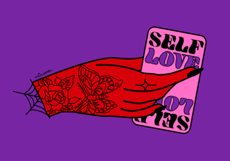 Self love hand