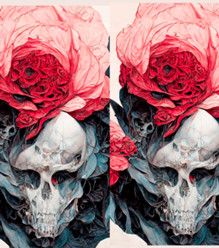 Caveira e Rosas 01