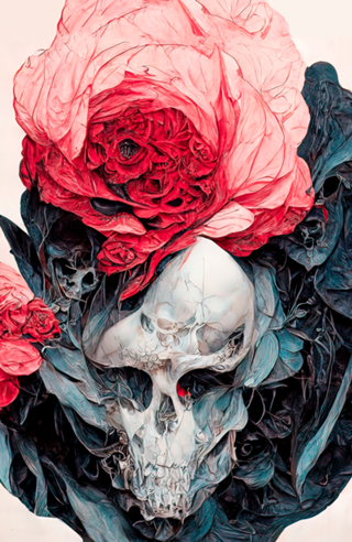 Caveira e Rosas 01
