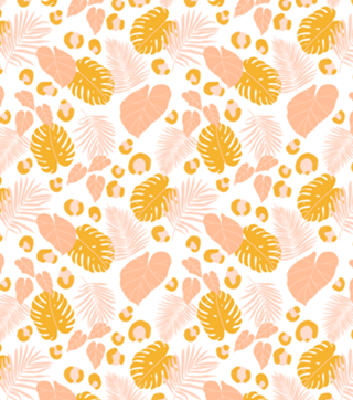 Tropical Rosa e Amarelo