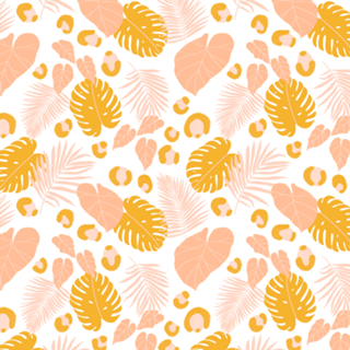 Tropical Rosa e Amarelo