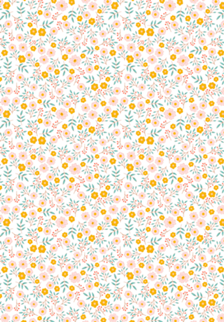 Flores silvestres em cores pastel