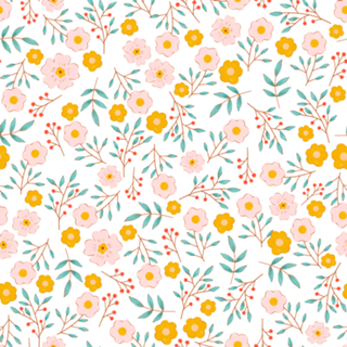 Flores silvestres em cores pastel