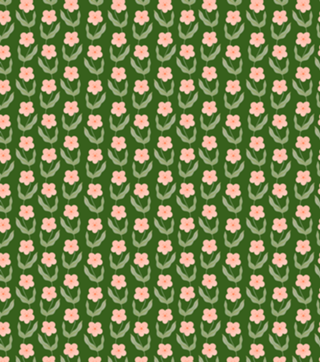 Flores verdes retro