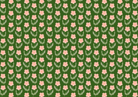 Flores verdes retro