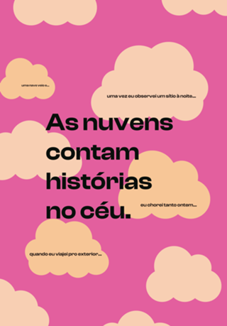 As nuvens contam histórias no céu
