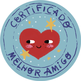 Certificado de Melhor amigo Azul