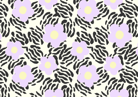 Floral Zebra Lilas