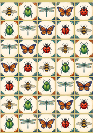 Azulejos de Insetos AZUL