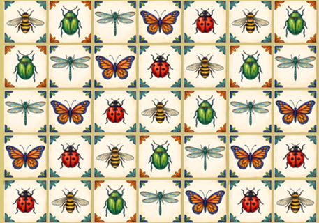 Azulejos de Insetos AZUL