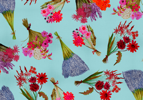 RAMALHETE DE FLORES AZUL