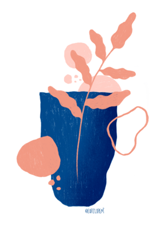 O Vaso florido