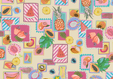 Frutas Tropicais em Patchwork