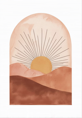 Por do sol terroso