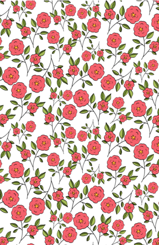 Padrão floral rosa