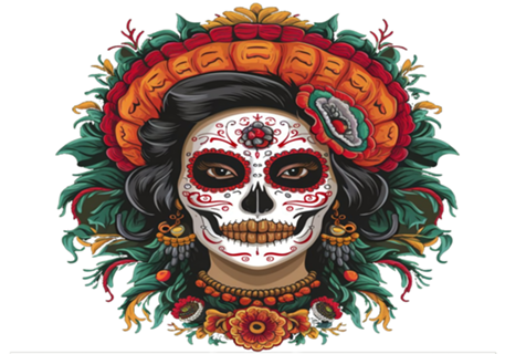 Máscara de Caveira Mexicana
