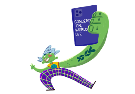 CONCERT ON, WORLD OFF