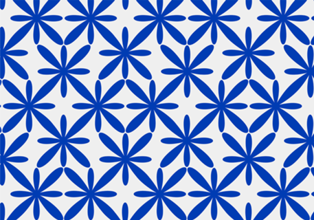 Flores Clássicas Azul Royal