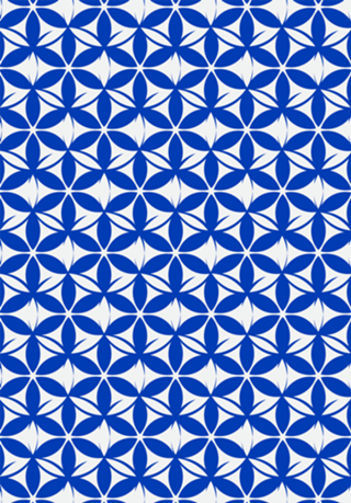 Azulejo Tradicional Azul Royal
