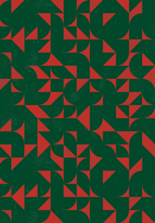 Geométrico Natalino - Verde