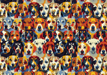 Cães pixelados - 5% OFF cupom Y5Z6M2