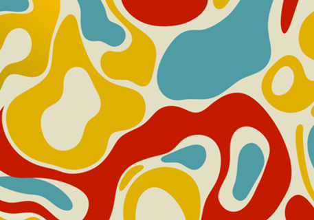 Arte Abstrata com Formas Aleatórias