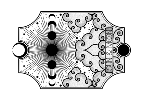 Sun & Moon Black Tarot