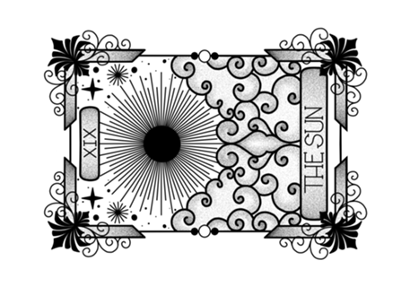 The Sun Black Tarot