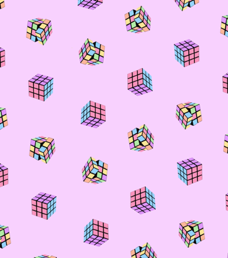 Cubo mágico pastel