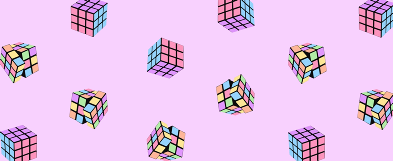 Cubo mágico pastel