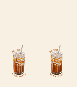 But first, iced coffee