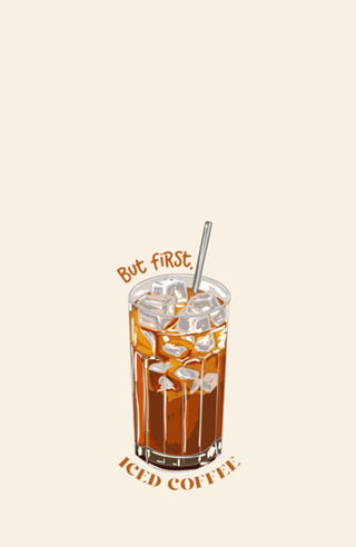 But first, iced coffee