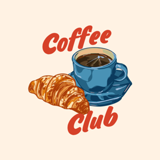Clube do Café – Espresso e Croissant Ilustrados